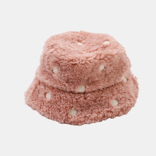 Ashley Bucket Hat - Blush Dot