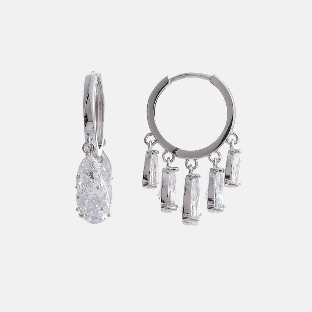 Hana Silver Hoops