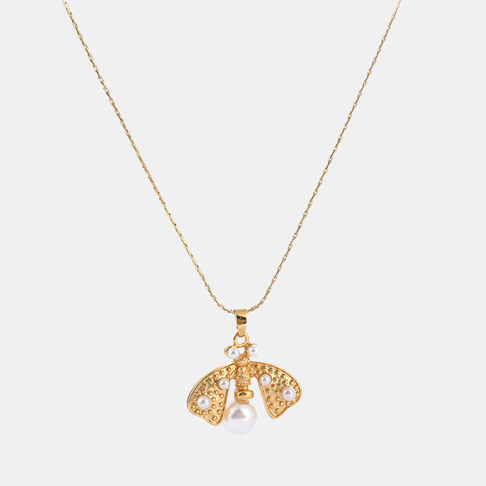Nessa Pearl Necklace - Gold