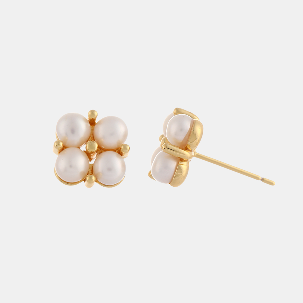 Mireya Pearl Earrings - Gold