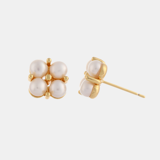 Mireya Pearl Earrings - Gold