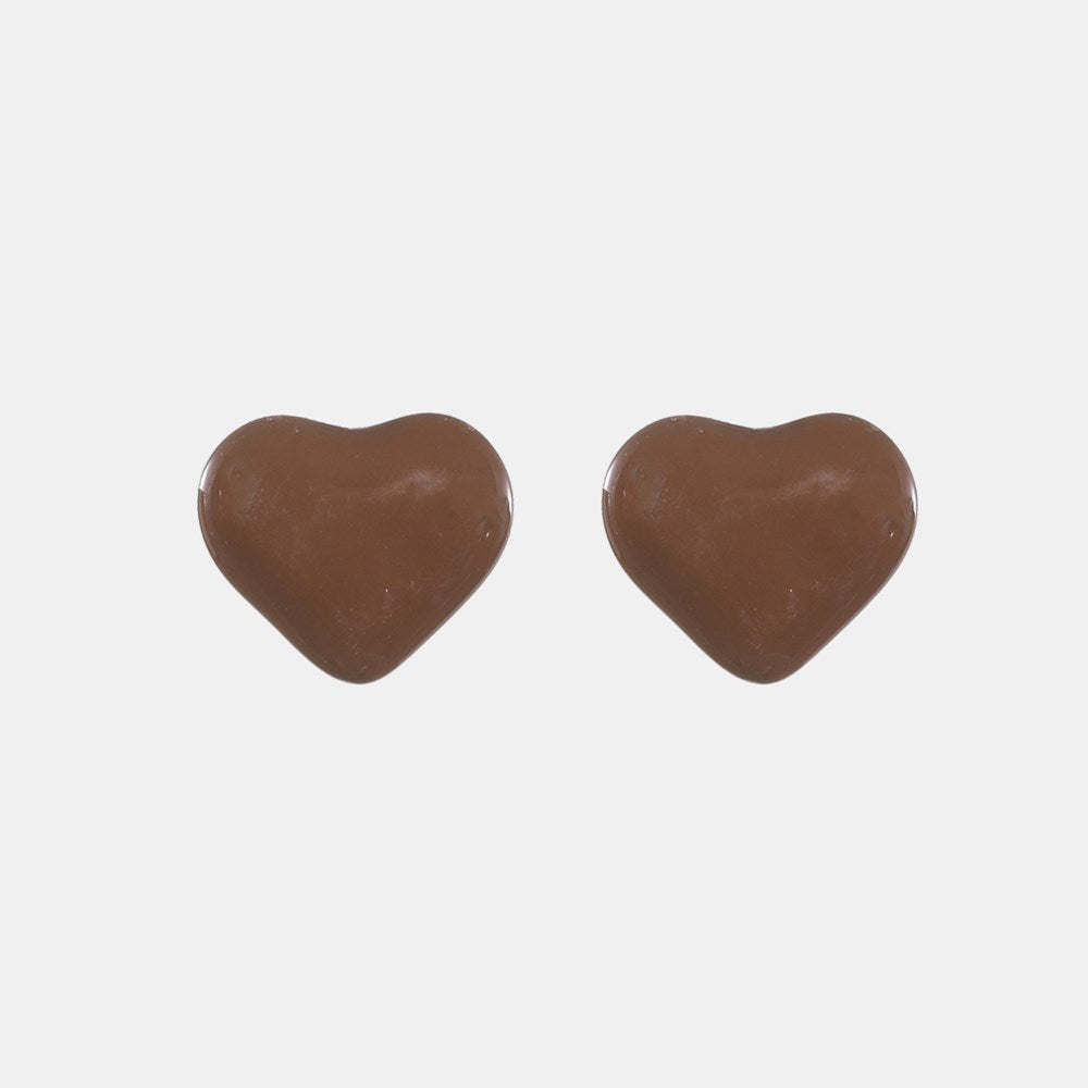 Auryn Studs - Brown Heart