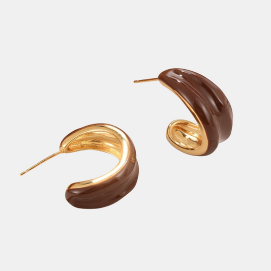 Cavina Earrings - Brown