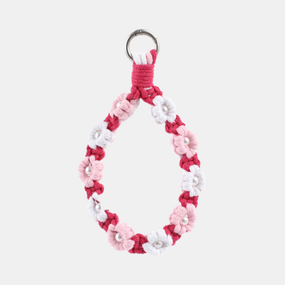 Nara Flowers Phone Chain - Short - Rose Red