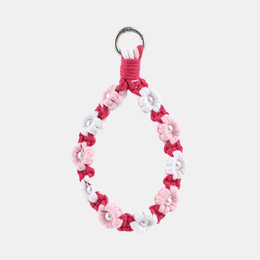 Nara Flowers Phone Chain - Short - Rose Red