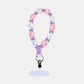 Nara Flowers Phone Chain - Short - Purple