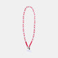 Nara Flowers Phone Chain - Long - Rose Red