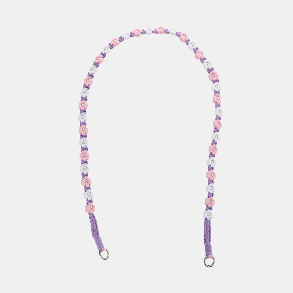 Nara Flowers Phone Chain - Long - Purple