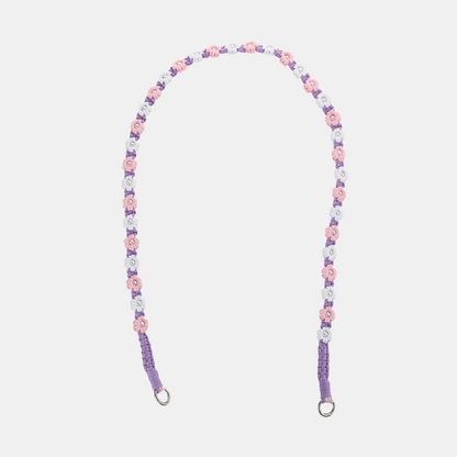 Nara Flowers Phone Chain - Long - Purple