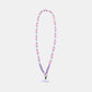 Nara Flowers Phone Chain - Long - Purple