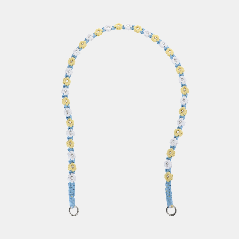 Nara Flowers Phone Chain - Long - Blue
