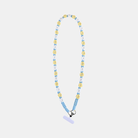 Nara Flowers Phone Chain - Long - Blue