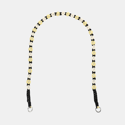 Nara Flowers Phone Chain - Long - Black