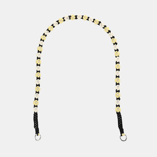 Nara Flowers Phone Chain - Long - Black