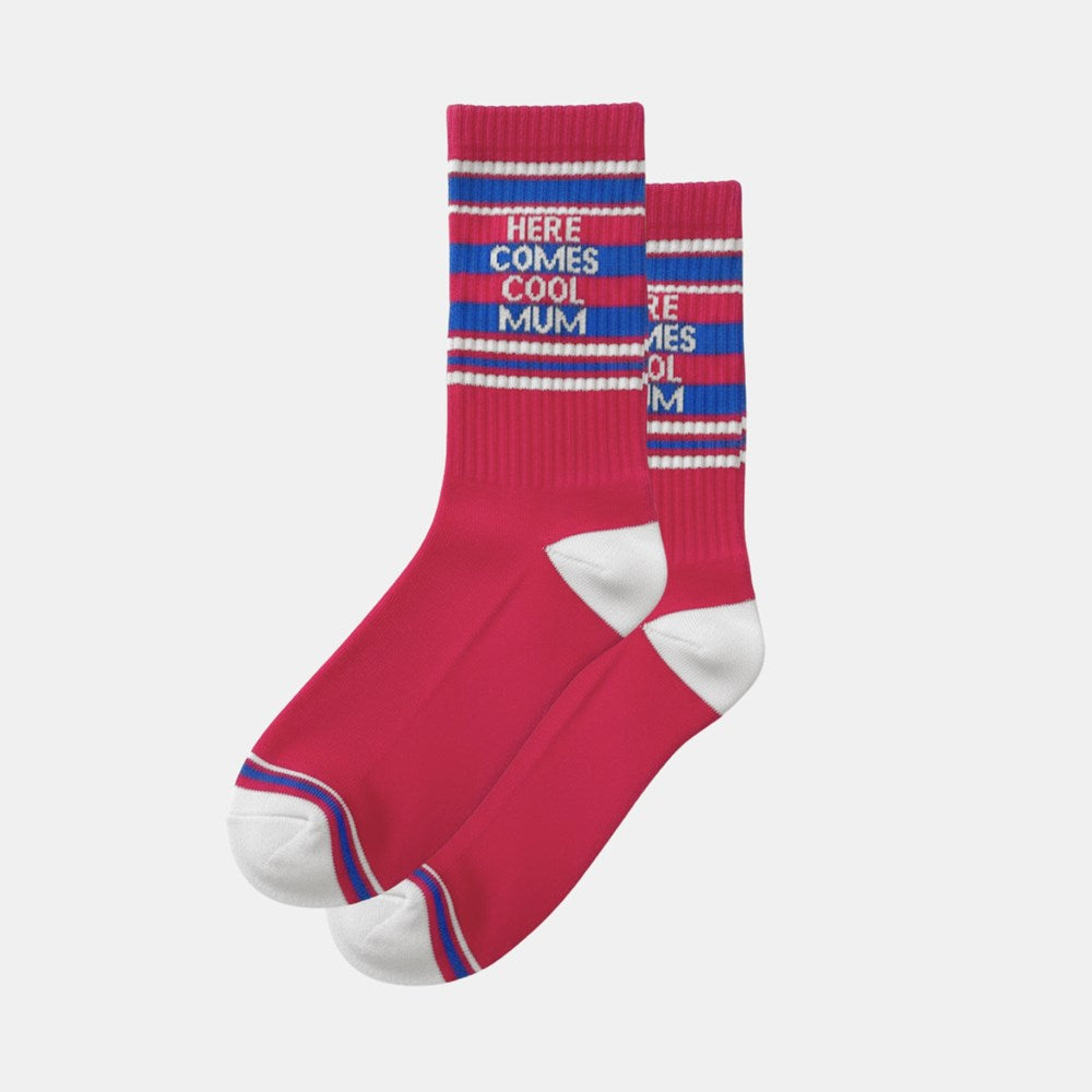 Socks - Dark pink - Here comes cool mum