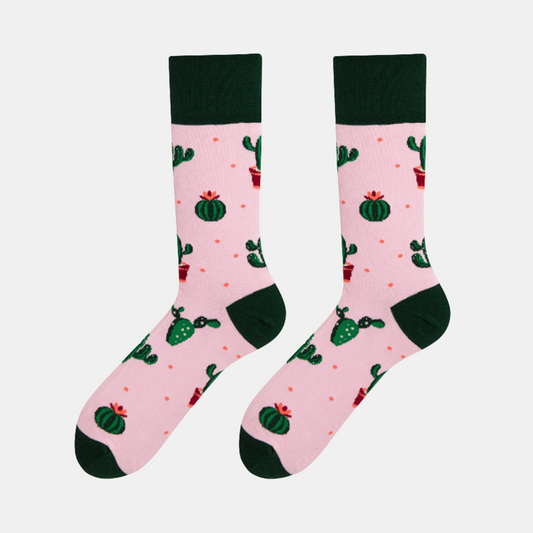 Socks - Pink - Cactus