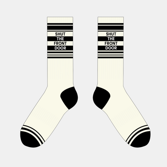 Socks - Off White - Shut The Front Door