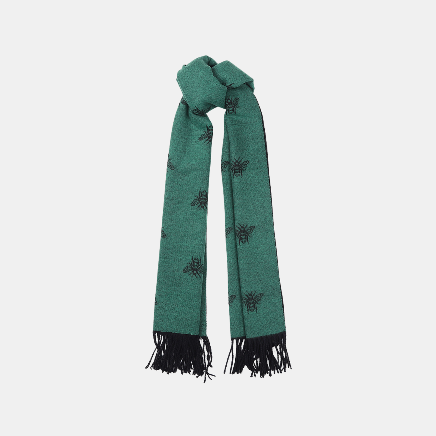 Honey Bee Double Sided Scarf - Black