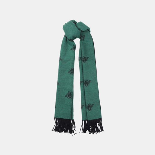 Honey Bee Double Sided Scarf - Black