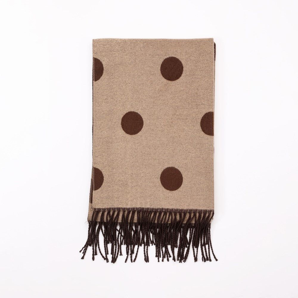 Aeris Polka Scarf - Classic Brown