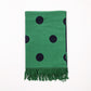 Aeris Polka Scarf - Forest Green
