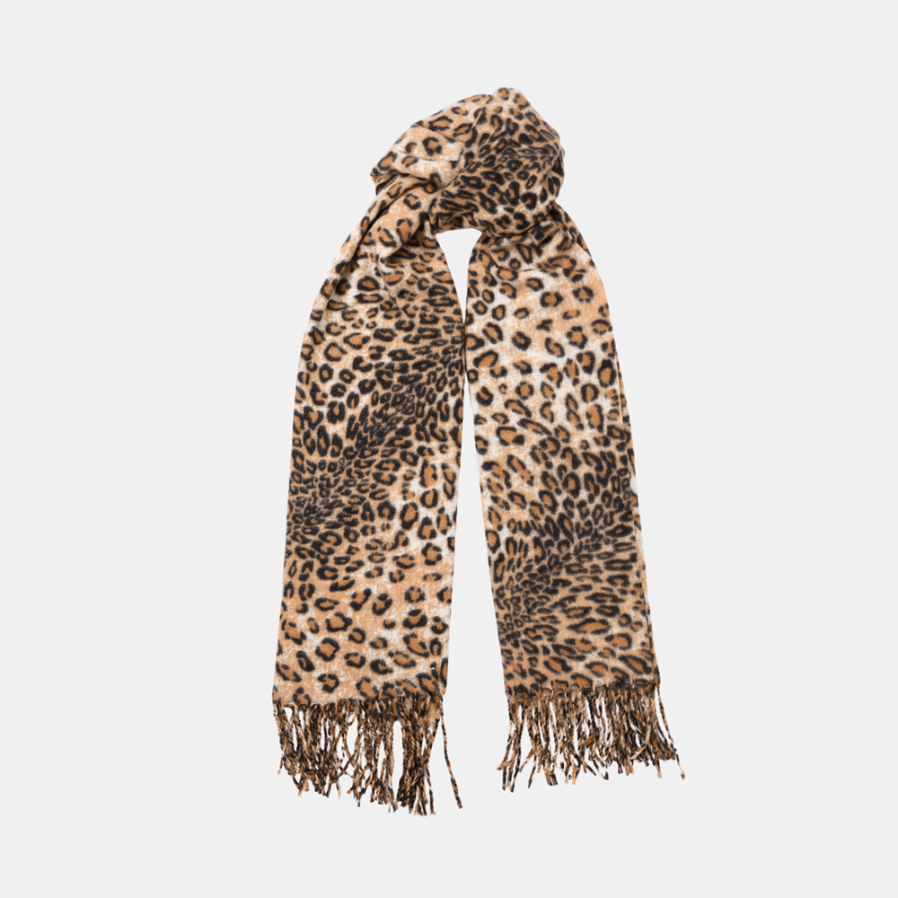 Adeline Scarf - Golden Leopard Print