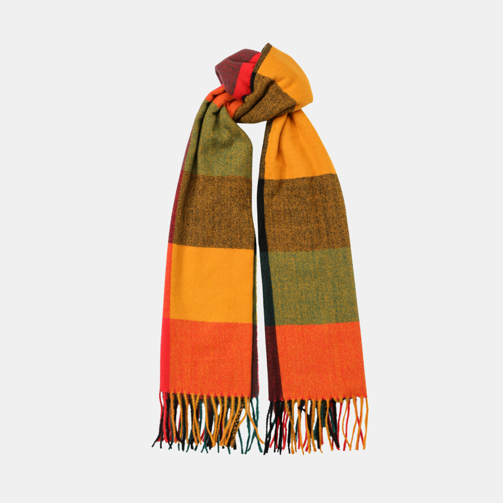 Lunel Classic Scarf - Warm Classic Plaid
