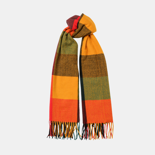 Lunel Classic Scarf - Warm Classic Plaid