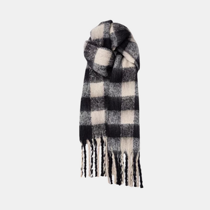 Veira Scarf - Classic Mono Plaid