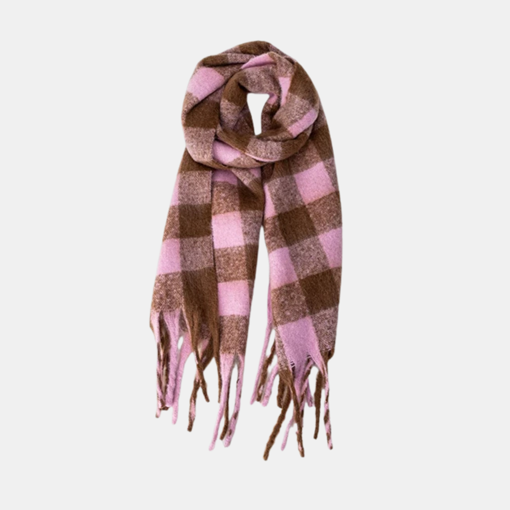 Veira Scarf - Rosewood Blush Plaid