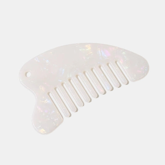 Harlow Small Hair Comb - White