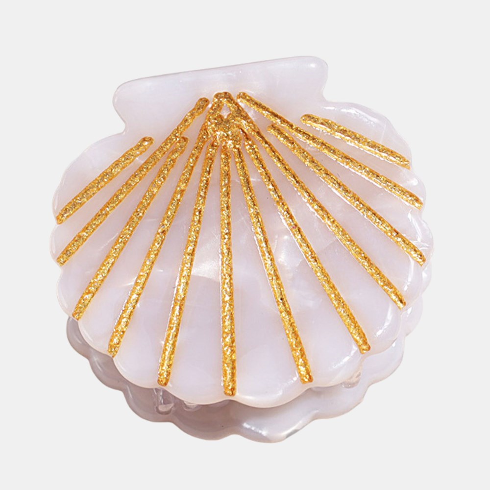 Emerson Hair Clip S/2- White Shell