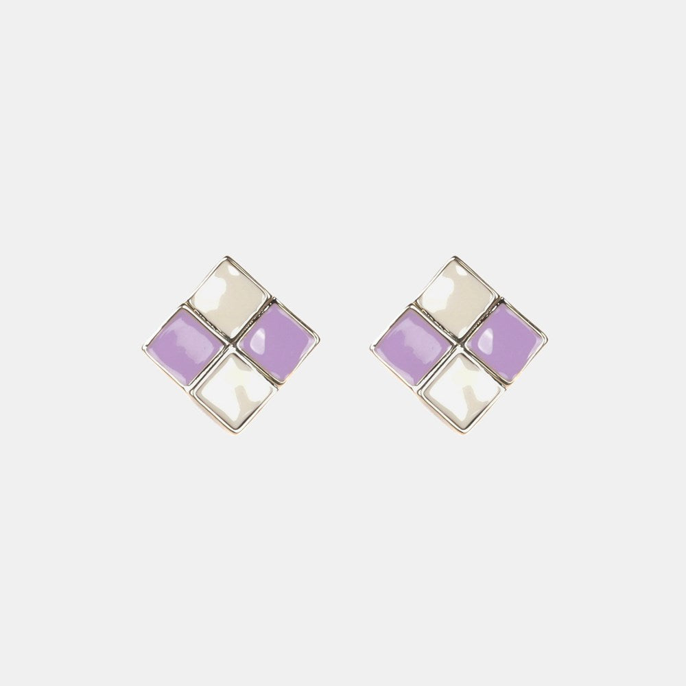 Orchid Earrings - Lilac/White