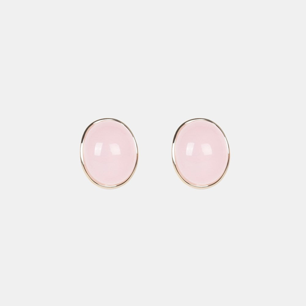 Rose Earrings - Pink