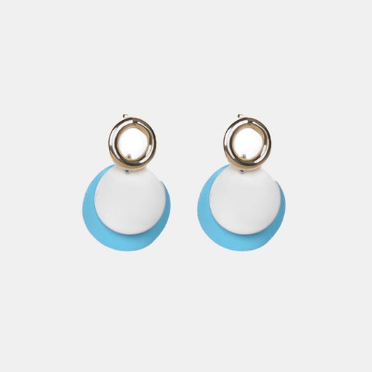 Iris Earrings - Blue/White