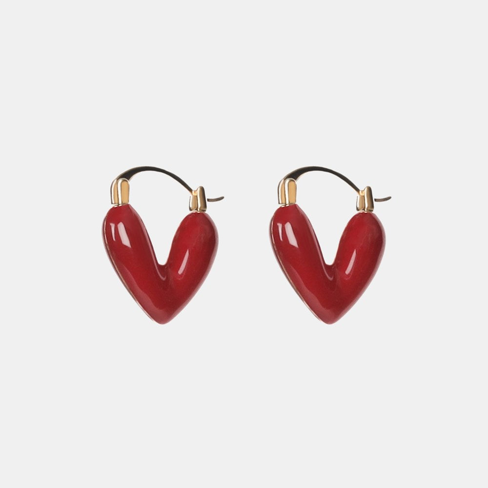 Isla Earrings - Red/Gold