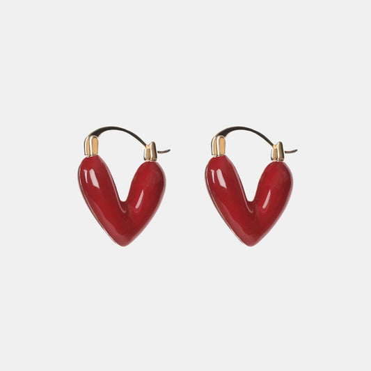 Isla Earrings - Red/Gold