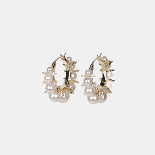 Billie Earrings - Pearl