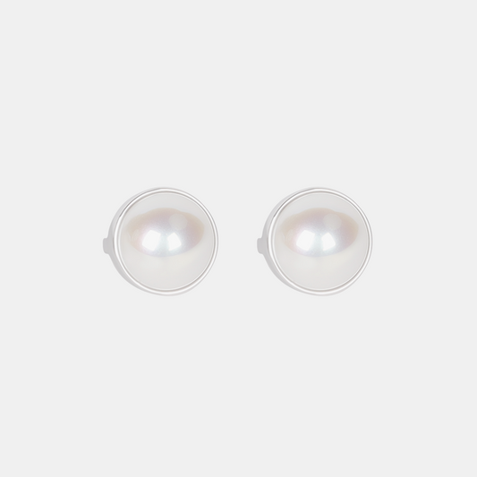 Chloe Earrings - Pearl/Silver