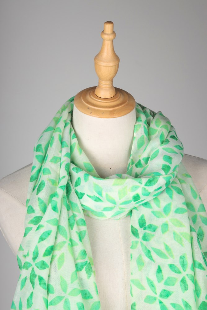 Sienna Floral Scarf - Green