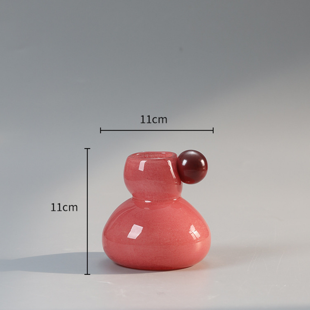 Freya Glass Vase - Blush