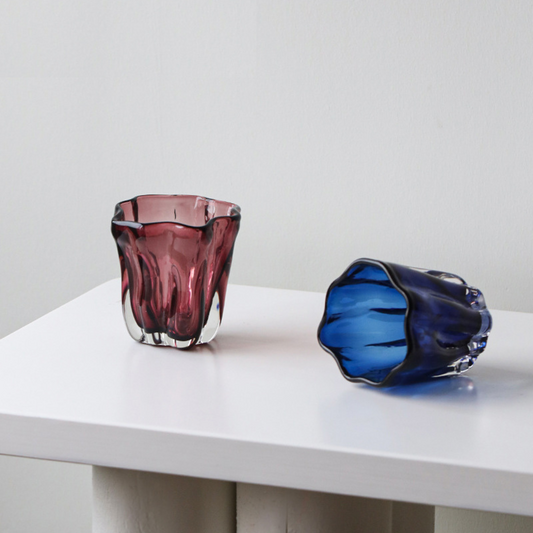 Thea Glass Cup - Indigo