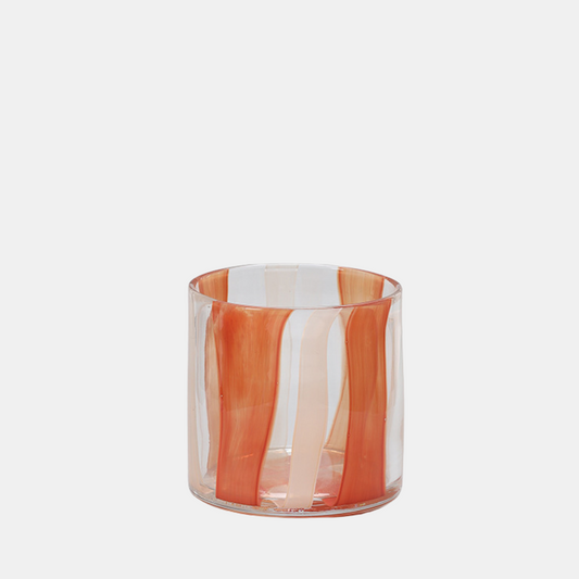 Maru Orange Glass Vase - Small