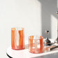 Maru Orange Glass Vase - Medium