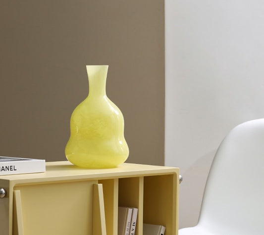 Amelia Glass Vase - Yellow