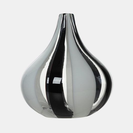 Arlo Glass Vase - Black & White