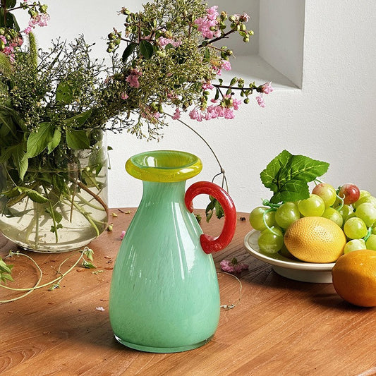 Bella Glass Vase - Mint Green