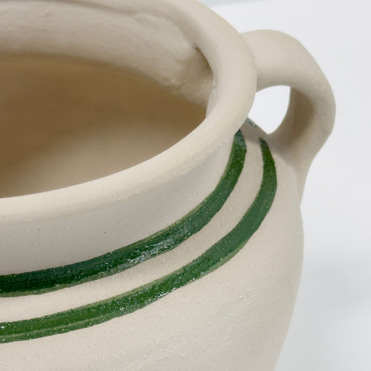 Vale Ceramic Vessel - Natural Wide Low