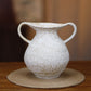 Eiryn Handled Ceramic Vase – Soft Ivory