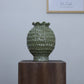 Arden Textured Ceramic Vase - Green